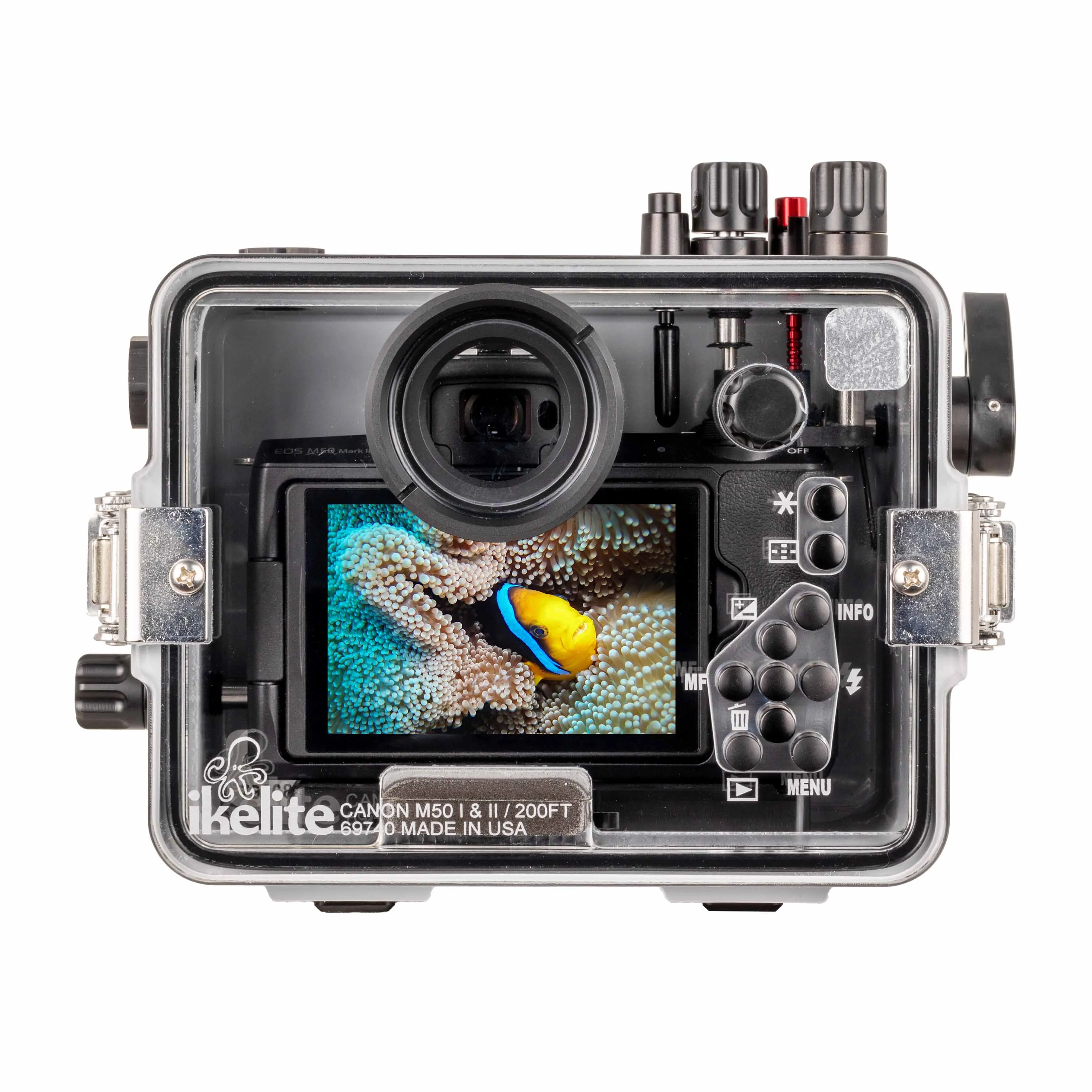 200DLM/A Underwater Housing for Canon EOS M50, M50 II, Kiss M Mirrorless Digital Cameras