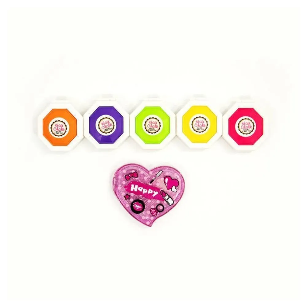 5 Hair Chalk Color Set - 5  Ages - Paraben Free - For Girls