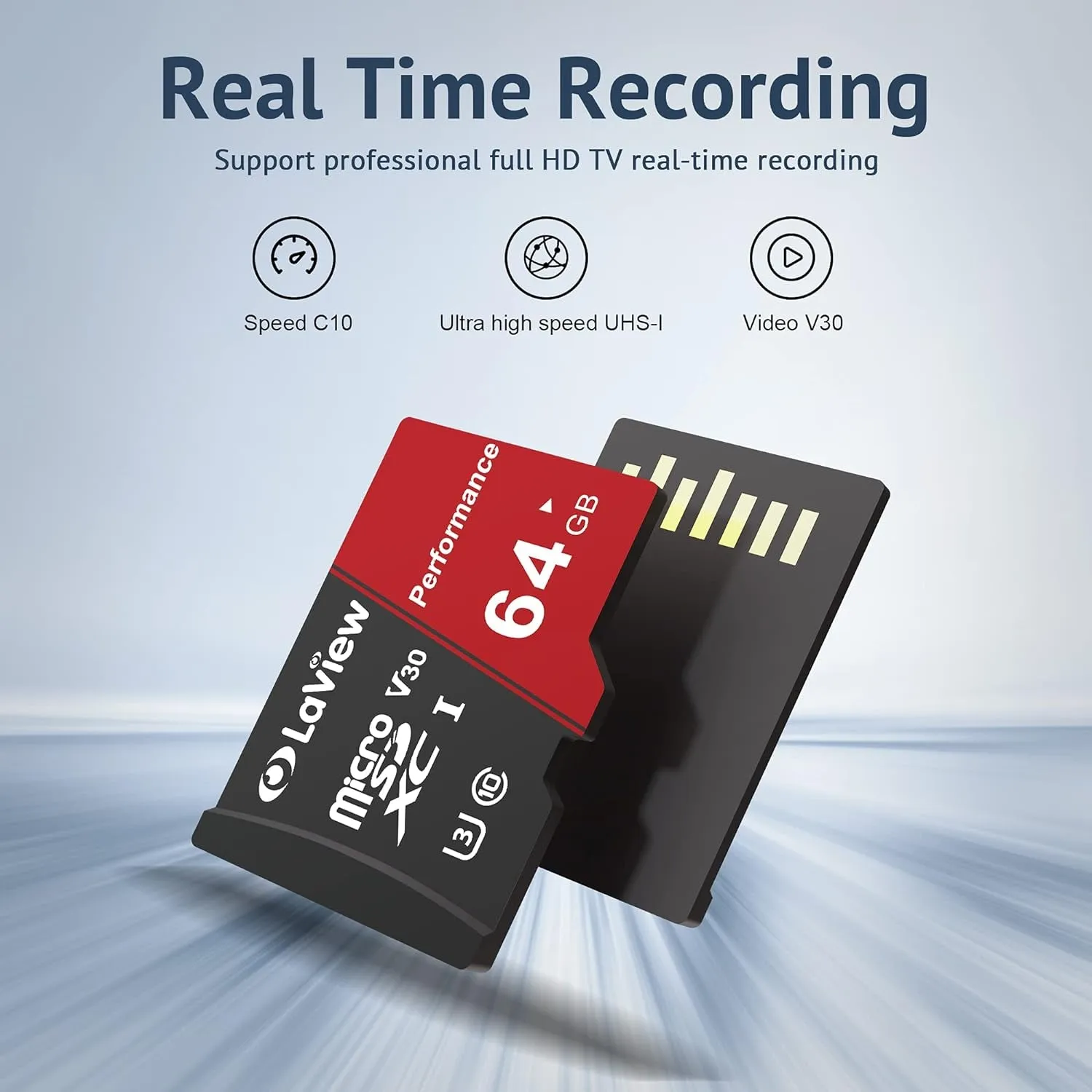 64GB Micro SD Card, Micro SDXC UHS-I Memory Card
