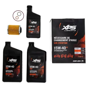 BRP 779258 Can-Am 5W-40 XPS Synthetic Blend Oil Change Kit OEM Ski-Doo 500cc or More