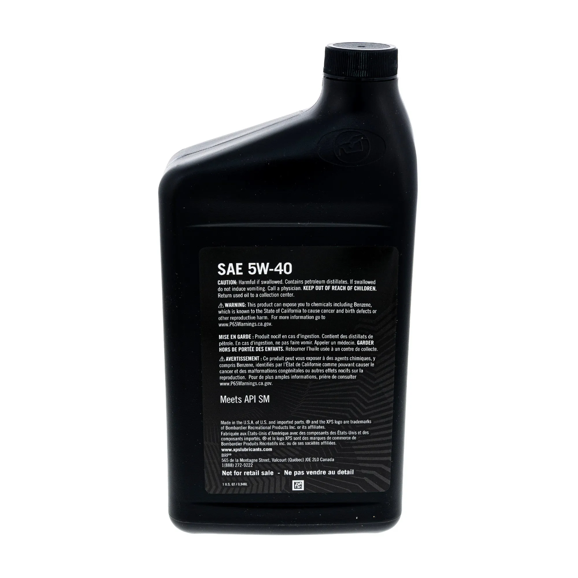 BRP 9779298 Can-Am 4T 5W-40 Synthetic Blend XPS Oil Change Kit Rotax 500cc Twin