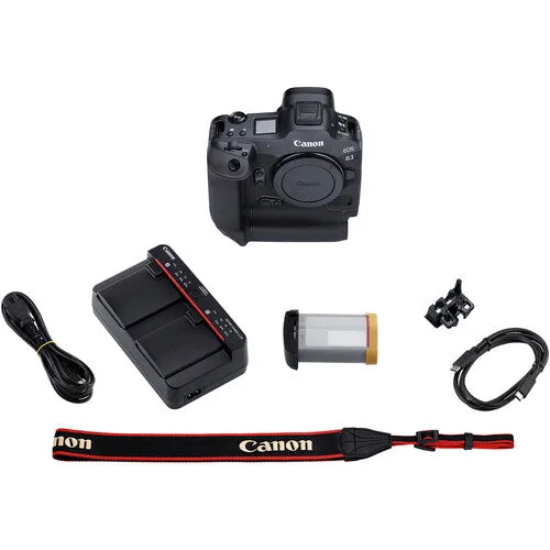 Canon EOS R3 Mirrorless Camera & Flashpoint XPLOR 100 Pro, Mono light- Portable Light Bundle