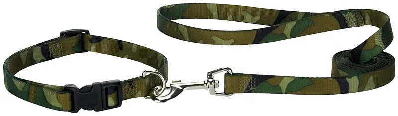 Casual Canine ZA6751 66 43 Dog Lead, 6 ft L, 1 in W, Nylon, Camo Green :EA: QUANTITY: 1