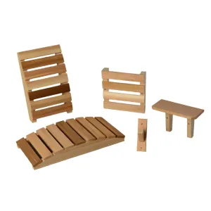 Cedar Sauna Accessories Set