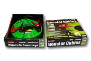 Century Pro Glo 2 Gauge 25' Booster Cables, D1110225GN
