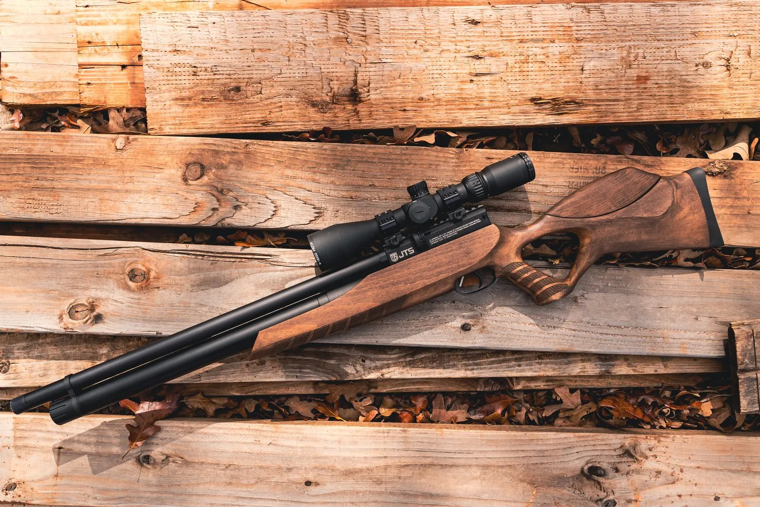 Combo JTS Airacuda MAX PCP Air Rifle 5.5mm with JTS Silencer