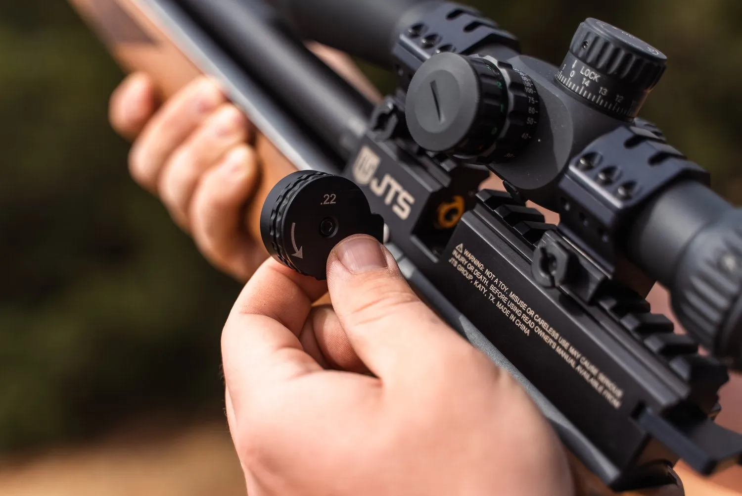 Combo JTS Airacuda MAX PCP Air Rifle 5.5mm with JTS Silencer
