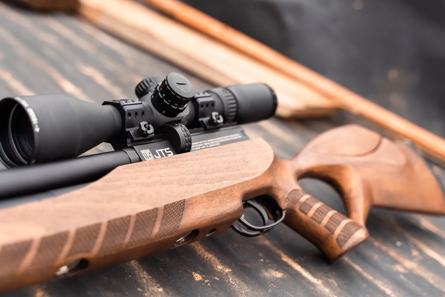 Combo JTS Airacuda MAX PCP Air Rifle 5.5mm with JTS Silencer