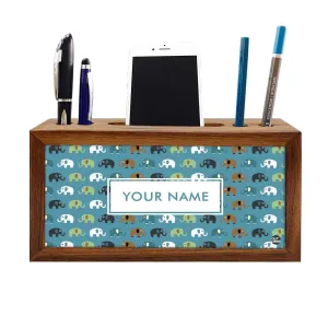 Customized Wood desk accessories - Elephants