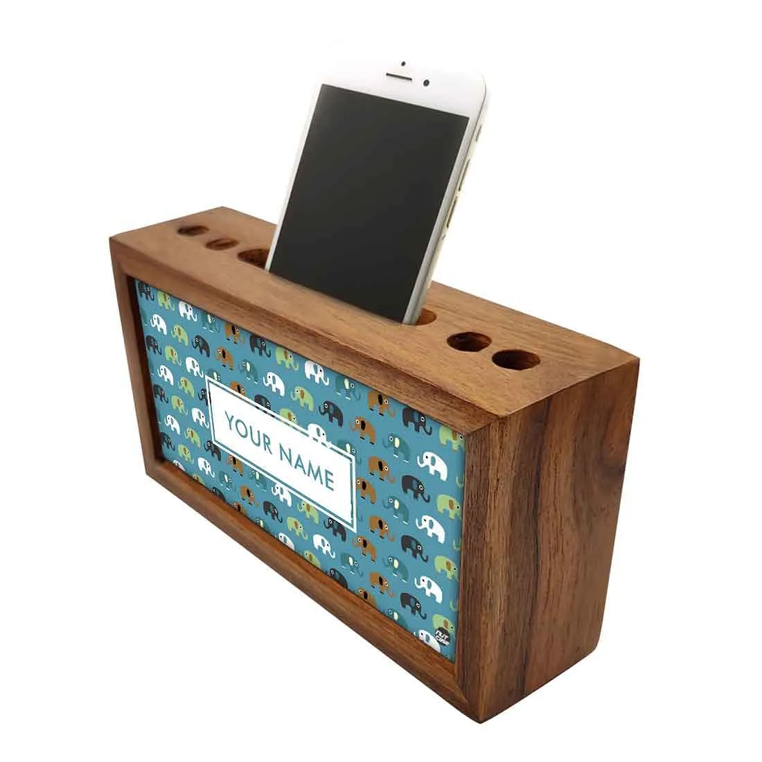 Customized Wood desk accessories - Elephants