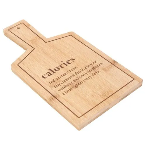 Durable & Eco Friendly Bamboo Serving Board - Meaning Of Calories