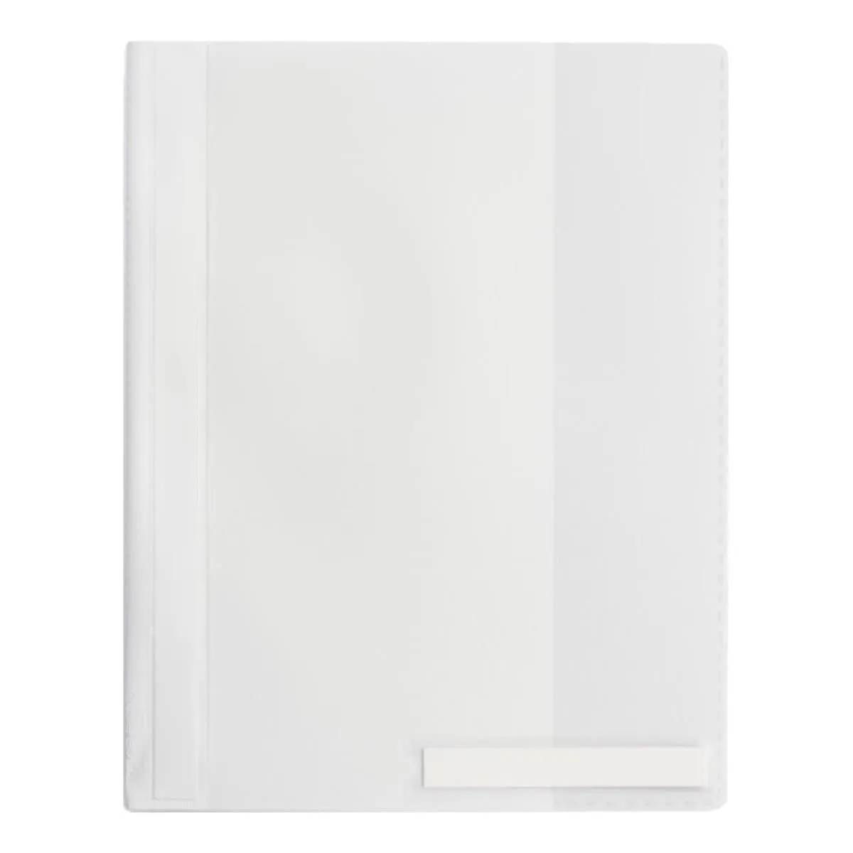 Durable Clear View Folder A4, extra wide with pocket, White