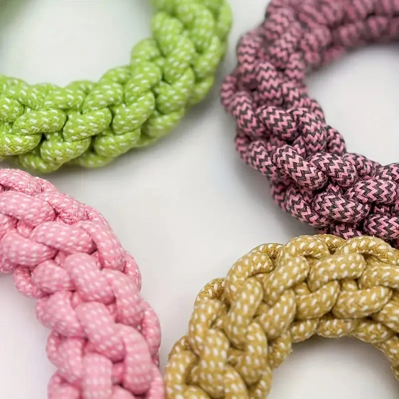 Durable Dog Chew Toy - Braided Knot Rope for Teeth Grinding