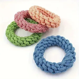 Durable Dog Chew Toy - Braided Knot Rope for Teeth Grinding