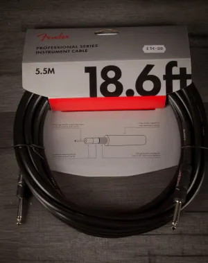 Fender Professional Series Instrument Cable 18.6 Foot Black Fender Professional Series Instrument Cable 18.6 Foot Black