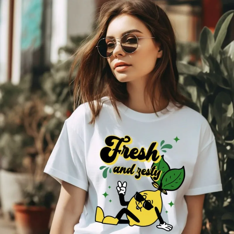 Fresh and Zesty Retro Design PNG Download