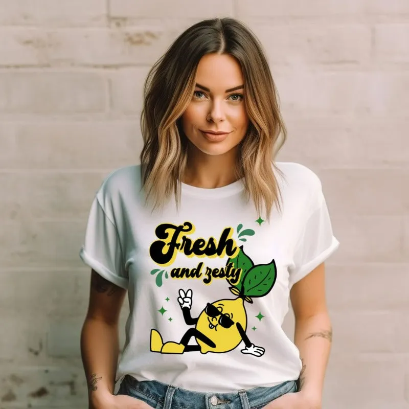 Fresh and Zesty Retro Design PNG Download