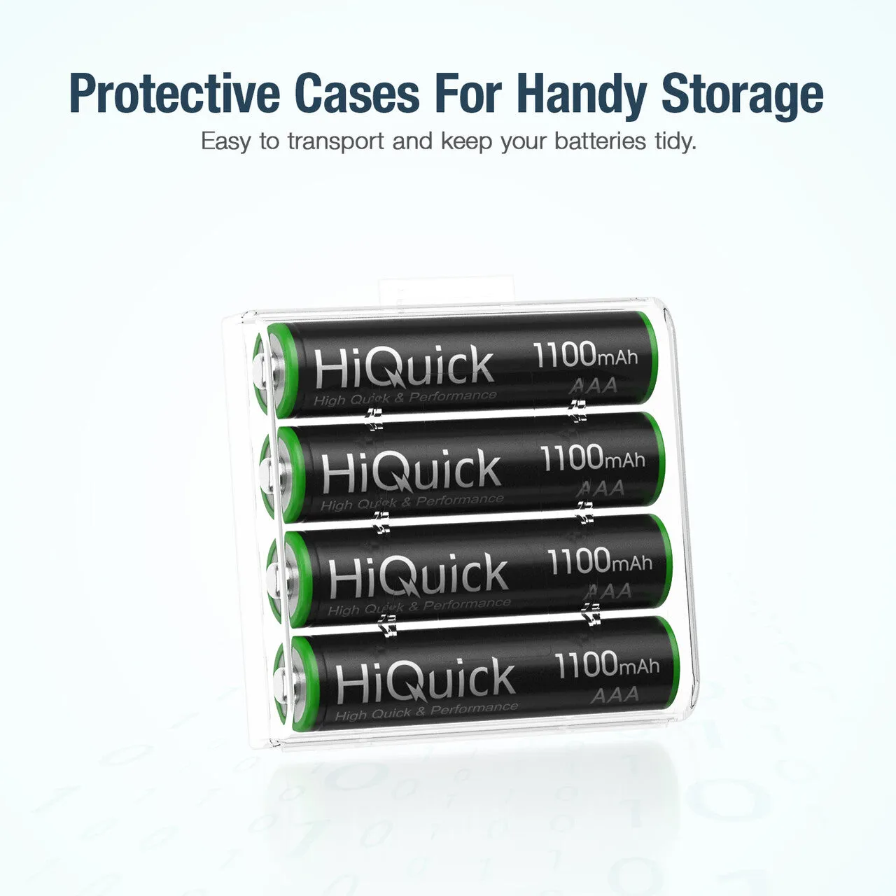 HiQuick AAA Rechargeable Batteries 1100mAh 1.2V
