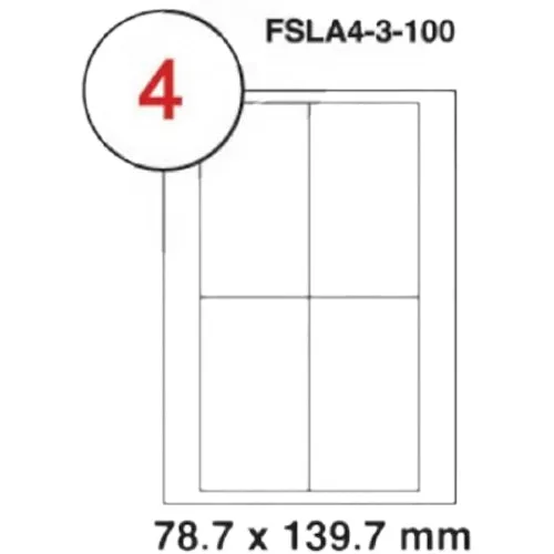 MULTI PURPOSE WHITE LABEL-78.7X139.7mm
