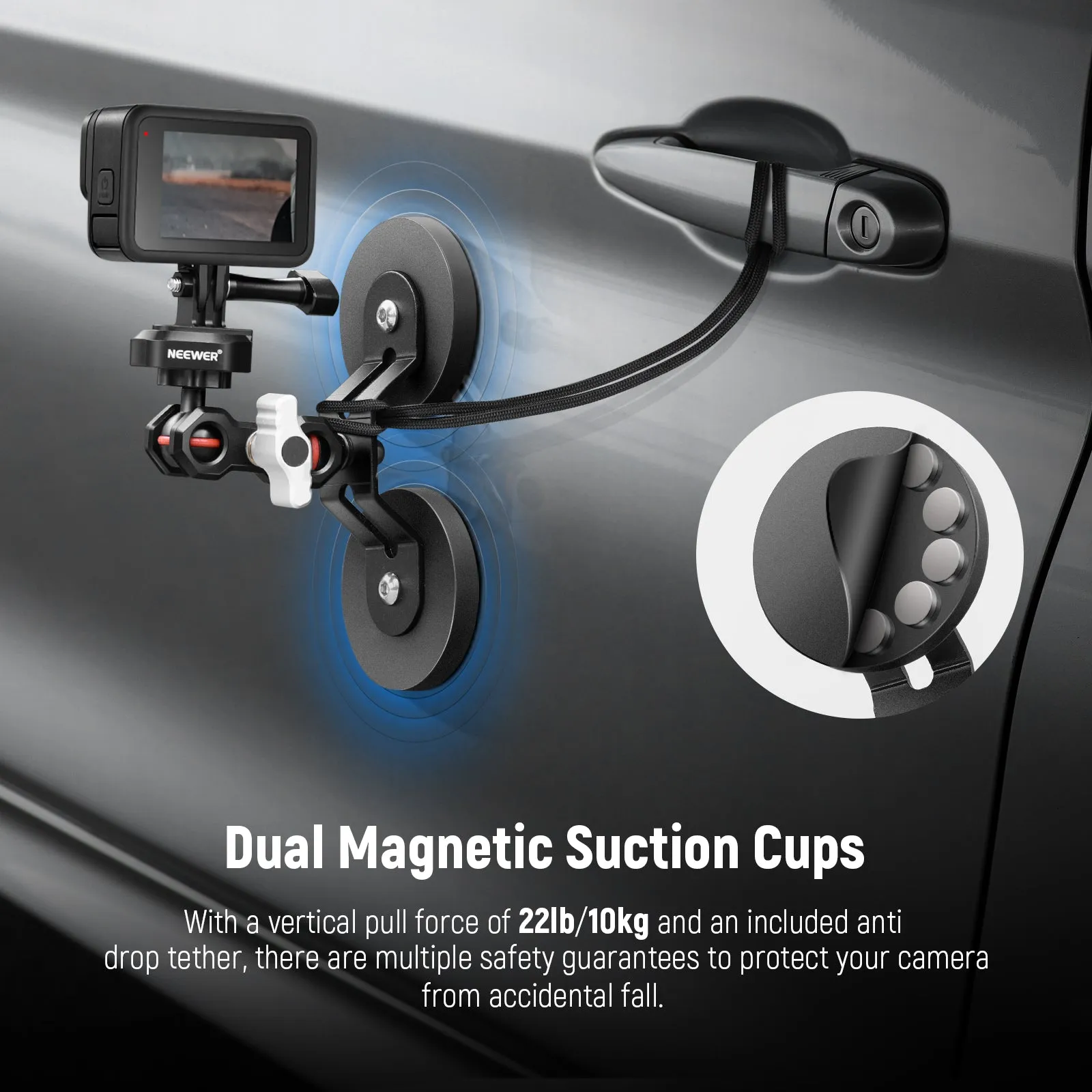 NEEWER FL-GP15 Magnetic Action Camera Mount