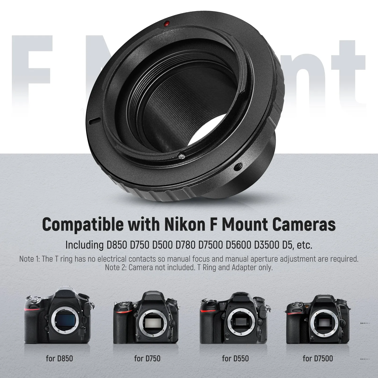 NEEWER LA-04 T Ring For Nikon F Mount Cameras