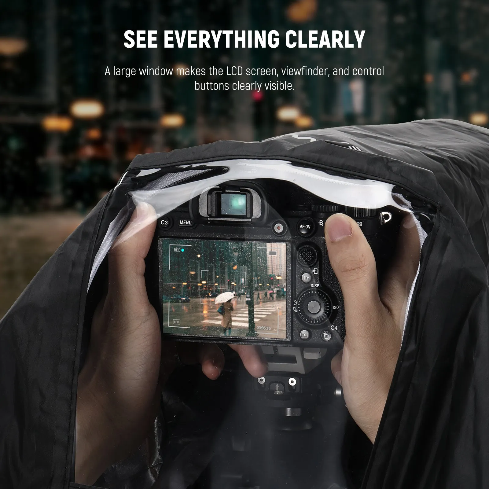 NEEWER PB017/PB018 2 in 1 Camera Rain Cover & Reflector
