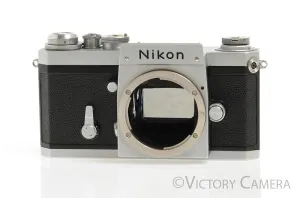 Nikon F Chrome 35mm Film Camera Body (only)  [EXC-]