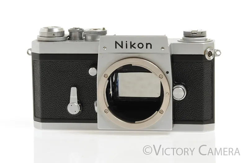 Nikon F Chrome 35mm Film Camera Body (only)  [EXC-]