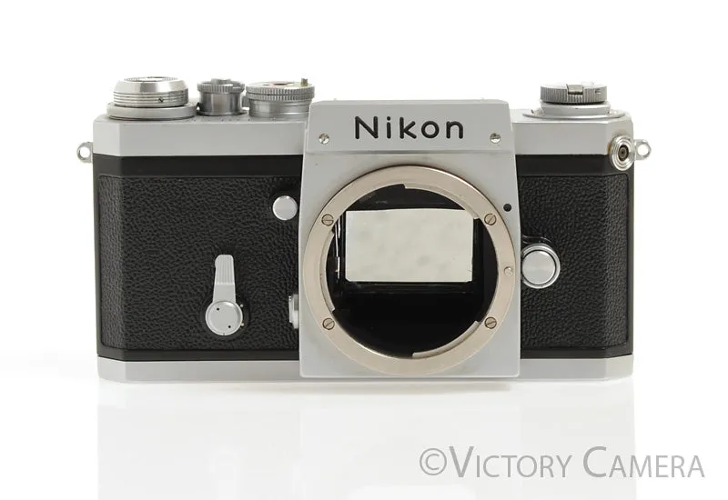 Nikon F Chrome 35mm Film Camera Body (only)  [EXC-]