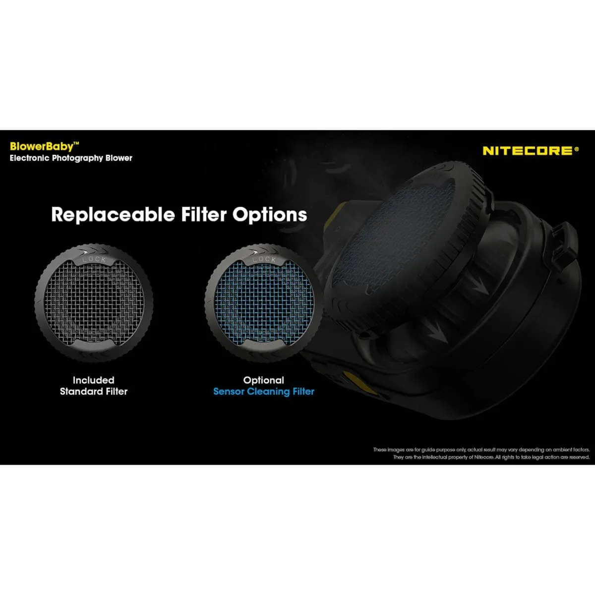 Nitecore BlowerBaby Rechargeable Cleaning Blower for Cameras & Electronics