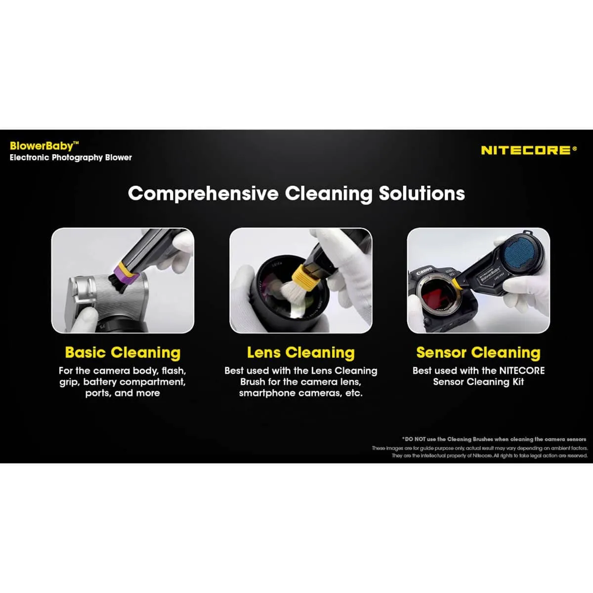 Nitecore BlowerBaby Rechargeable Cleaning Blower for Cameras & Electronics