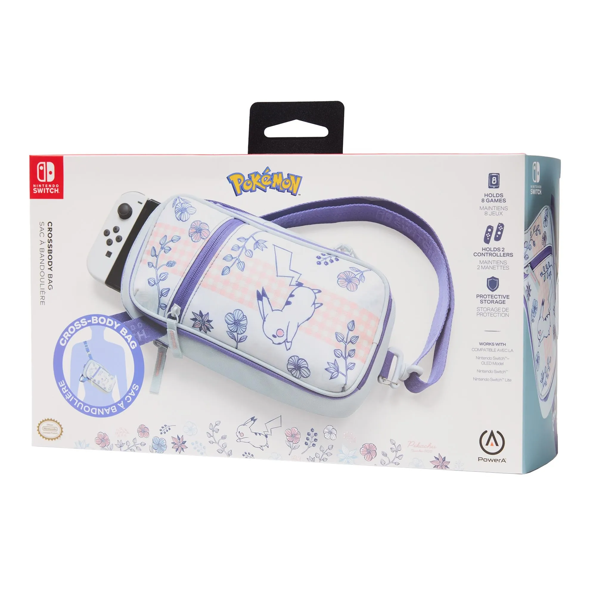 PowerA Crossbody Bag for Nintendo Switch (Pikachu Garden)