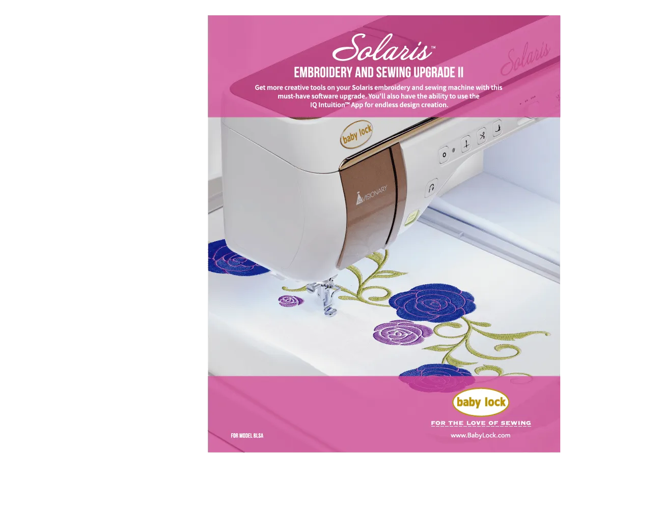 Solaris Embroidery and Sewing Upgrade 2