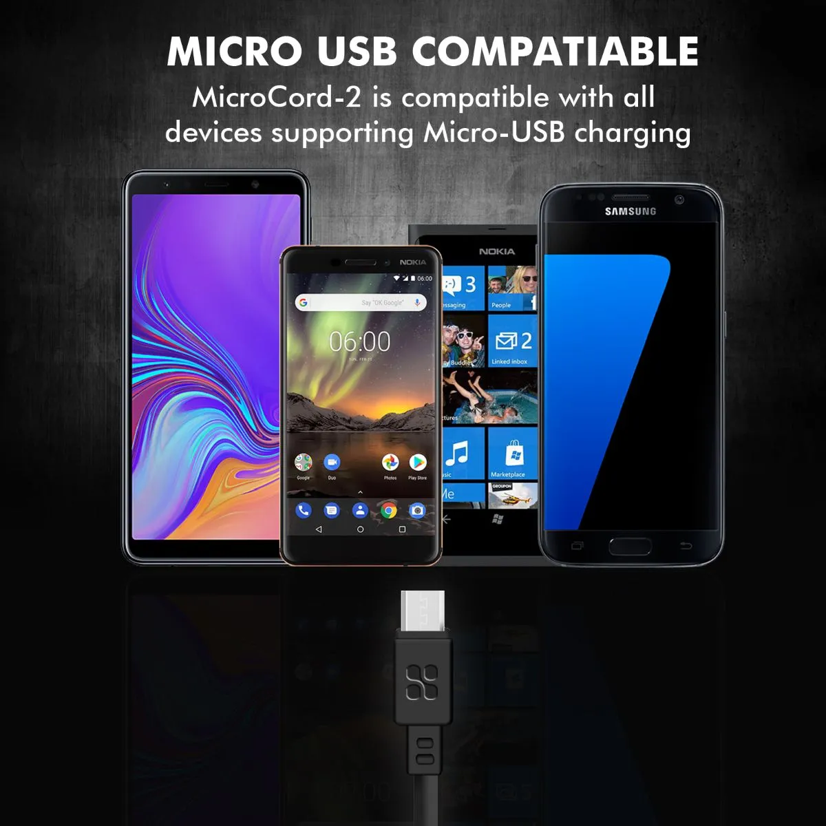 Super-Durable Data & Charge USB-A to Micro-USB Cable