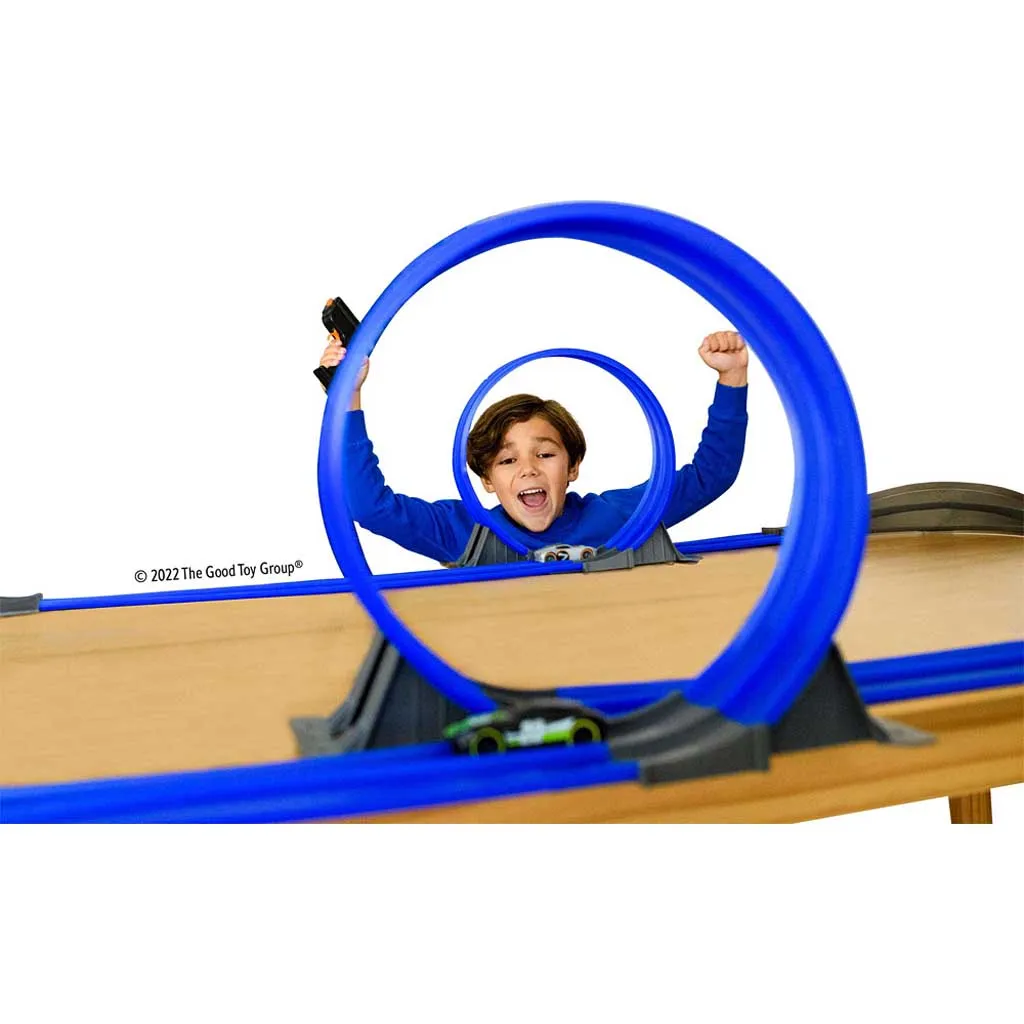 Tracer Racers RC Super Looper Speedway Glow In The Dark Race Set
