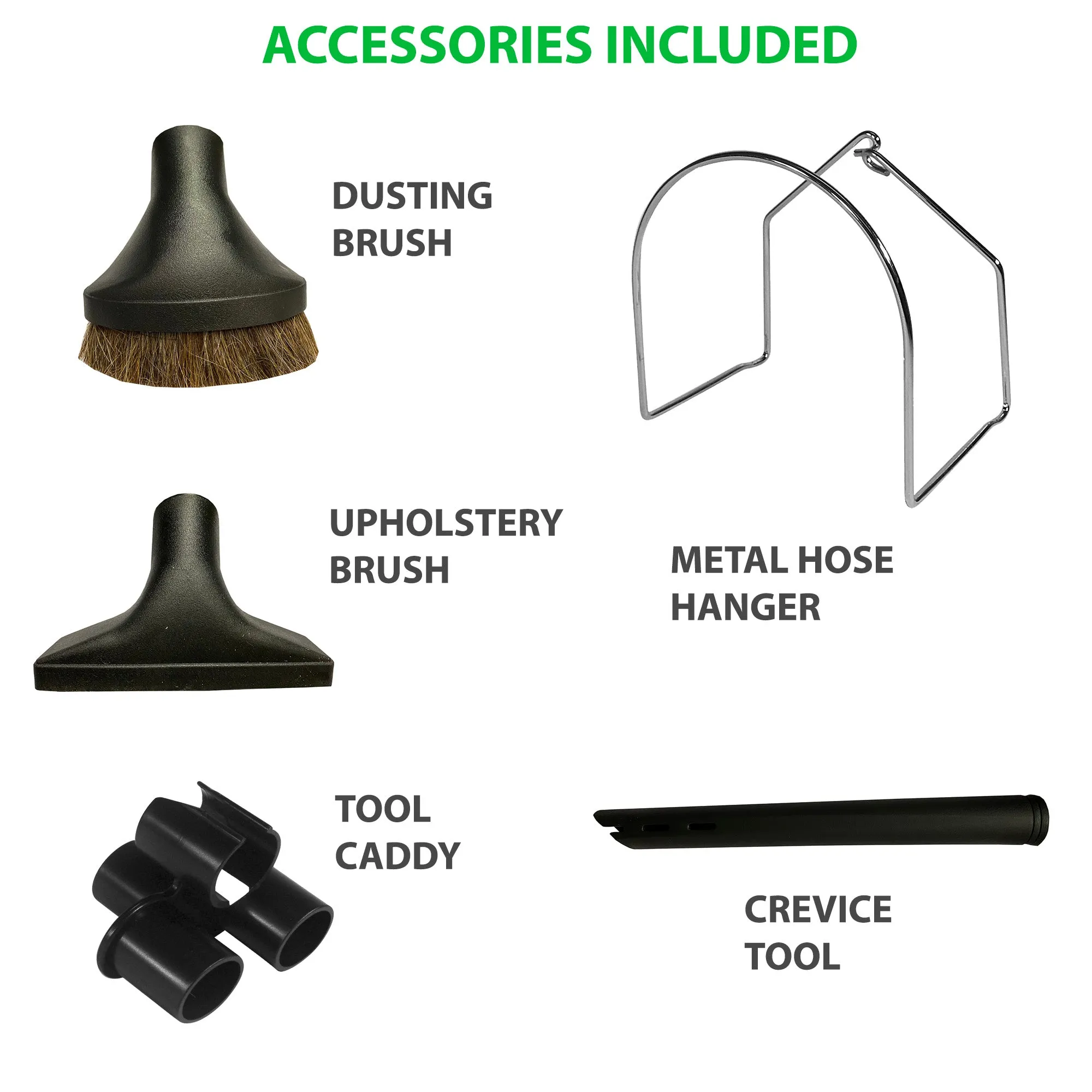 VPC Central Vacuum Accessory Kit with Telescopic Wand and Deluxe Tool Set