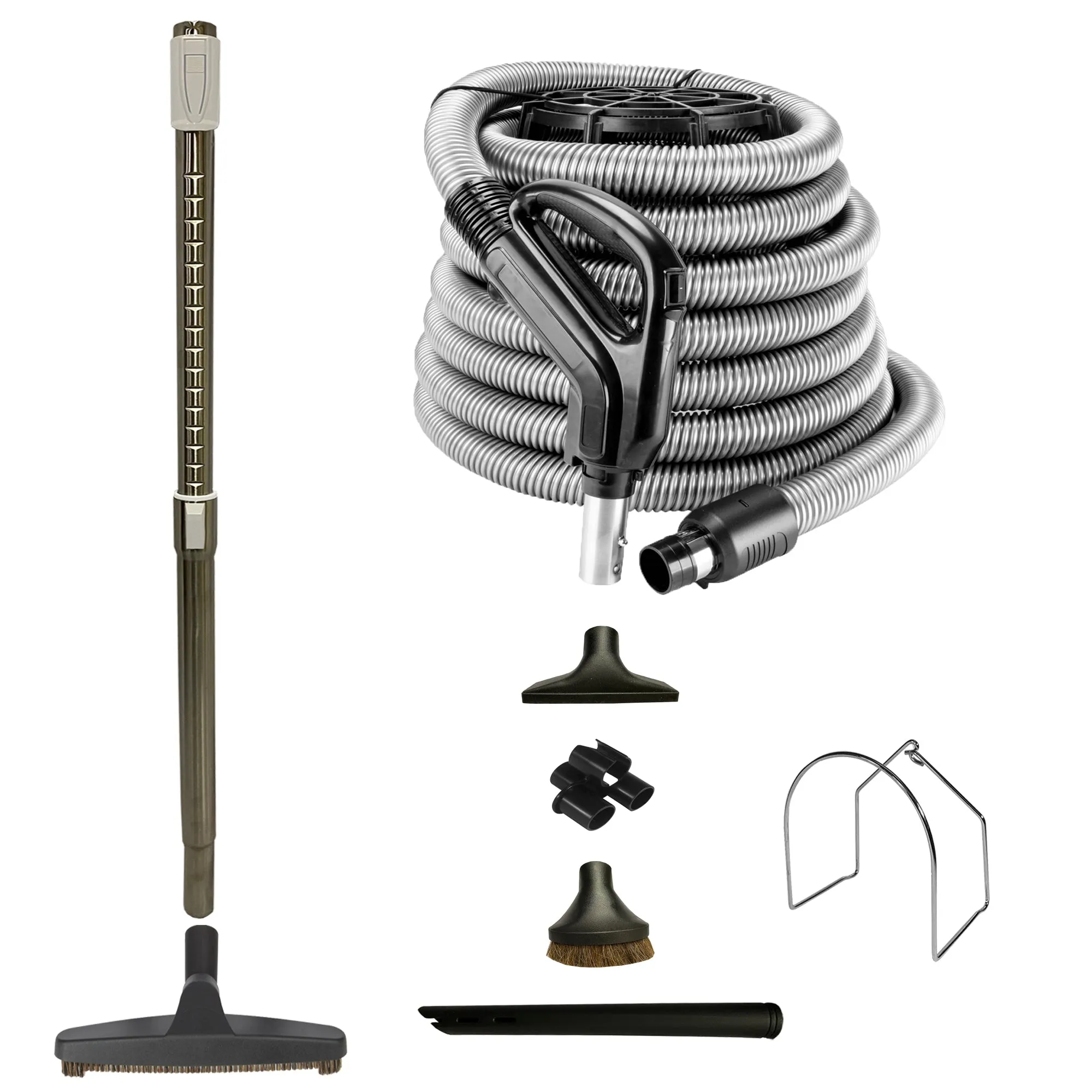 VPC Central Vacuum Accessory Kit with Telescopic Wand and Deluxe Tool Set