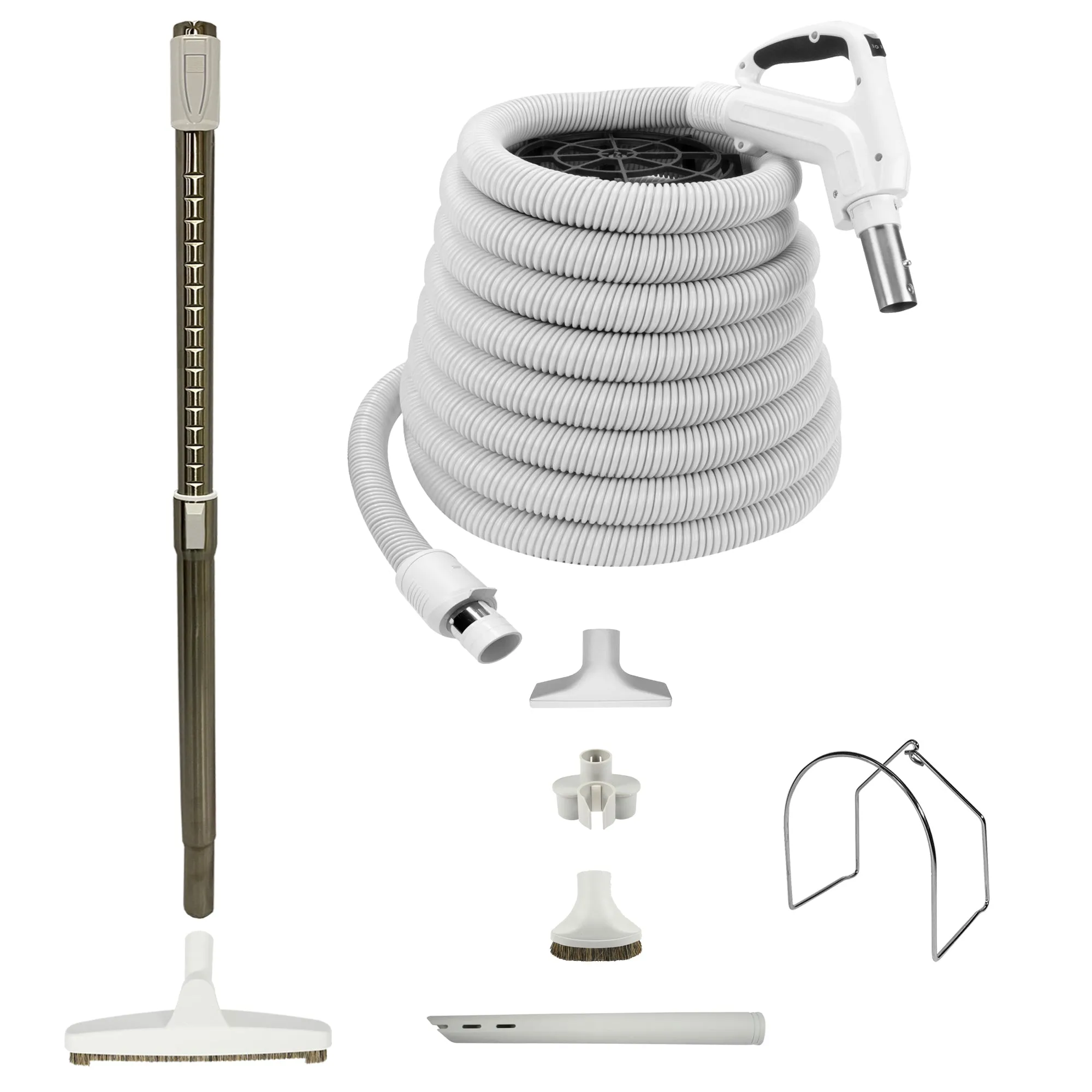 VPC Central Vacuum Accessory Kit with Telescopic Wand and Deluxe Tool Set