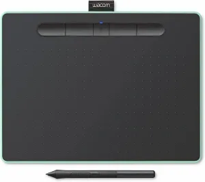 Wacom Intuos Medium Bluetooth Graphics Drawing Tablet, (Pistachio Green)