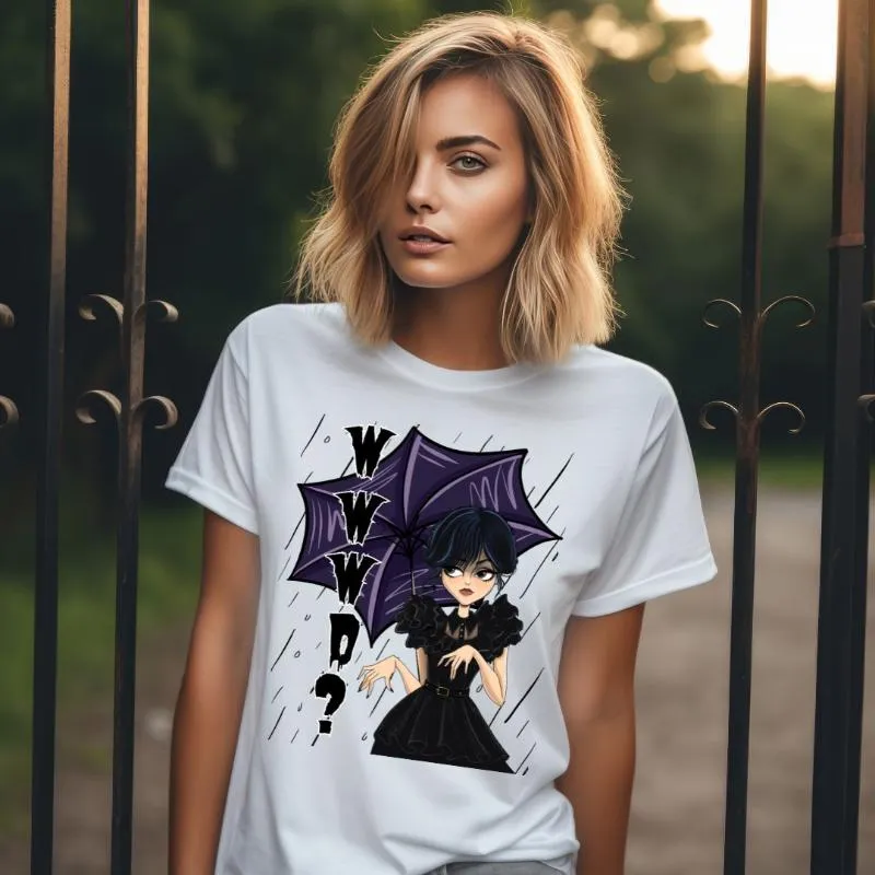 What Would Wednesday Do? Halloween Design PNG Download