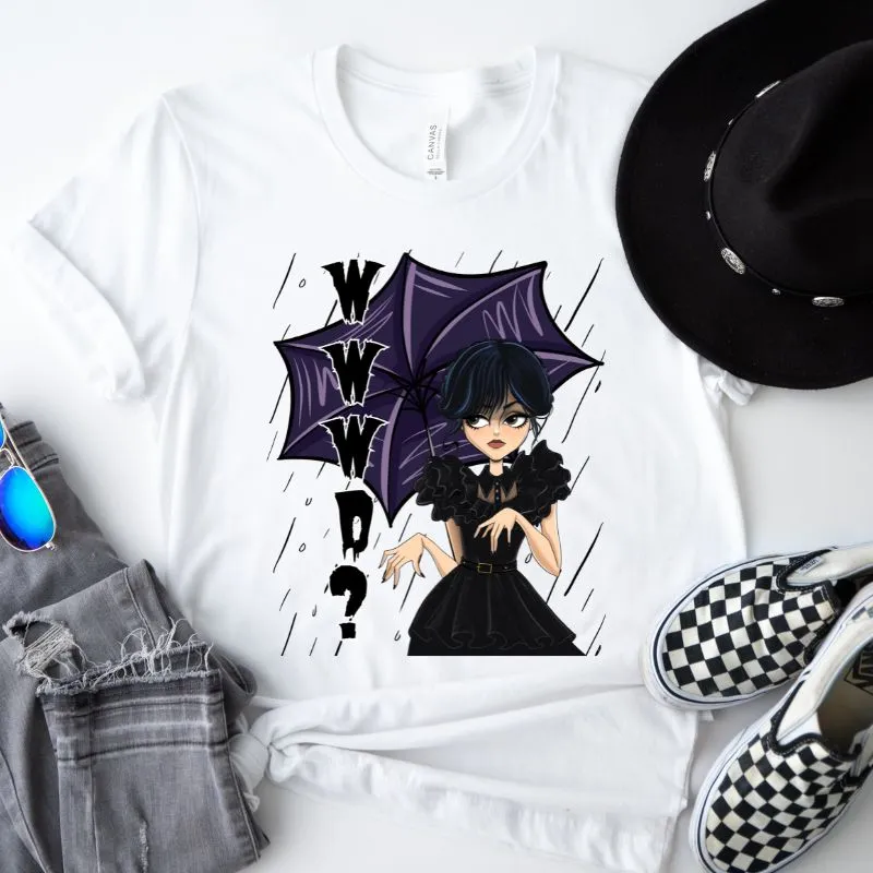 What Would Wednesday Do? Halloween Design PNG Download