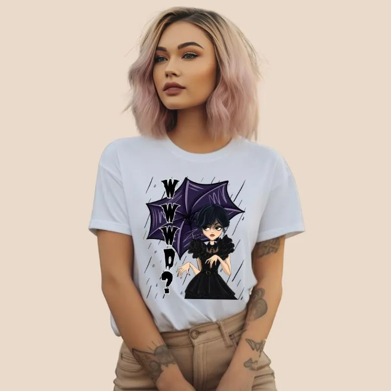 What Would Wednesday Do? Halloween Design PNG Download