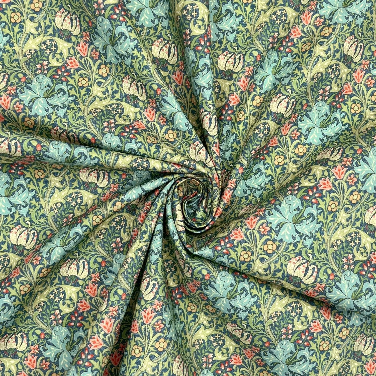 William Morris 200 Thread Count Percale Cotton - Golden Lily