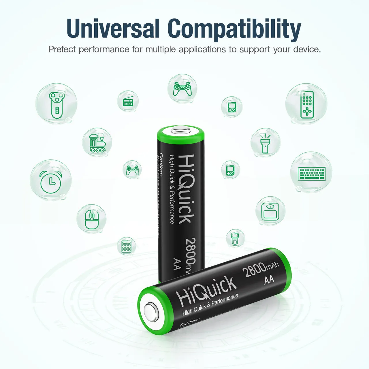 【Winter Sale】HiQuick AA Ni-MH Rechargeable batteries 2800mAh