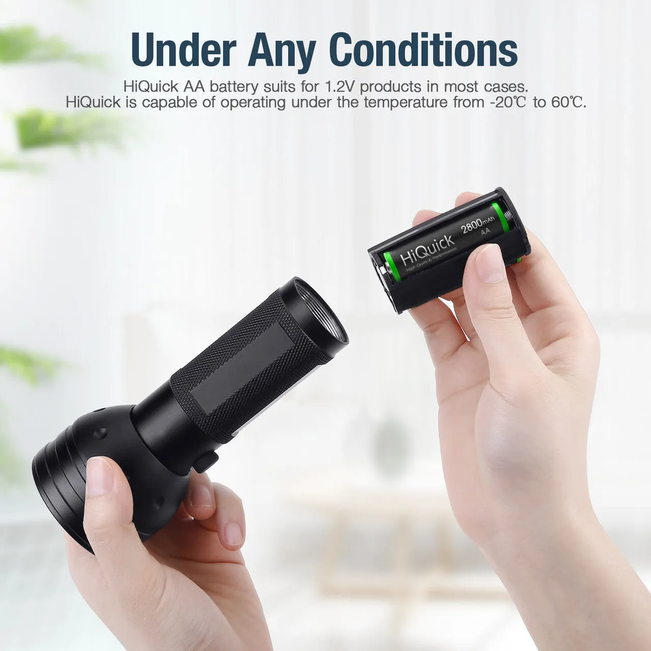 【Winter Sale】HiQuick AA Ni-MH Rechargeable batteries 2800mAh