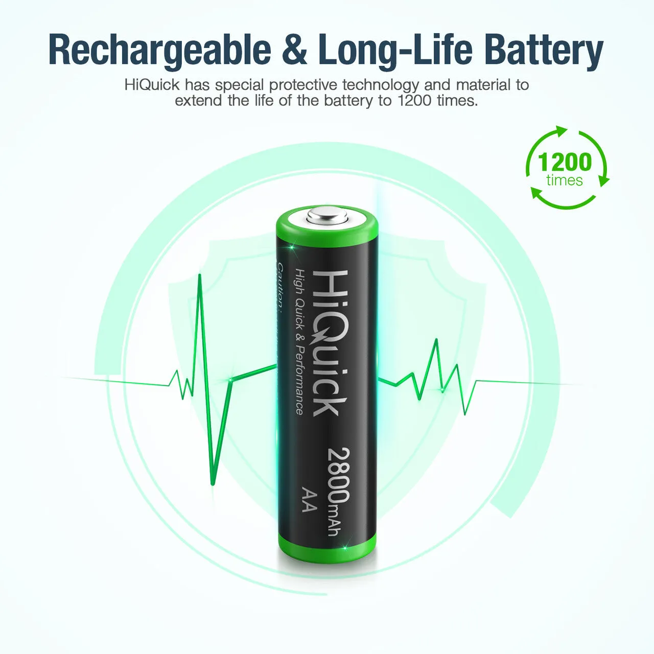 【Winter Sale】HiQuick AA Ni-MH Rechargeable batteries 2800mAh
