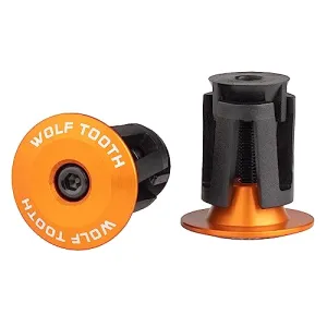 Wolf Tooth Alloy Bar End Plugs Orange